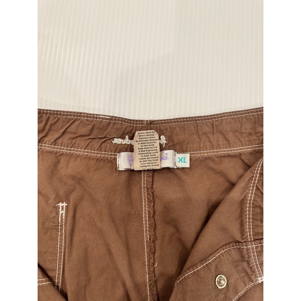 Fresh Produce Capri Pants Brown Cotton Women’s XL Coastal Casual Resort Natural - Picture 12 of 16